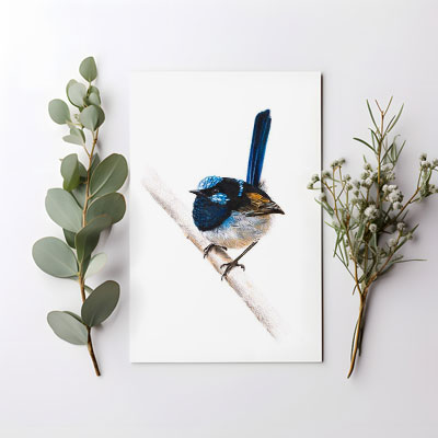 Superb Fairywren - Greeting Card